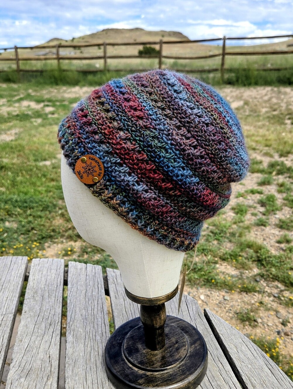 Artisan Handmade Lightweight Wool Blend Unisex Crochet "Cabin Fever" Beanie Hat